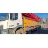 Buy cheap Second-Hand Semi-Dry Shotcrete 56 Meters Concrete Pump Truck with Cylinder Structure from wholesalers