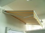 Double awning, awning, independent double - sided, electric hand - operated