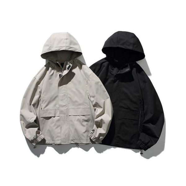 Buy cheap Oem Factory Manufacturer Custom Logo Windproof Vintage Campus Men Hooded Jacket from wholesalers