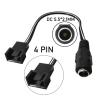 Buy cheap 12V Female DC Plug to 3 4 Pin PC Case Fan Power PWM Adapter Extension Cable from wholesalers