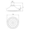 Buy cheap 71mm Outer Diameter Round Spray Shower Head Shower Room Accessories from wholesalers
