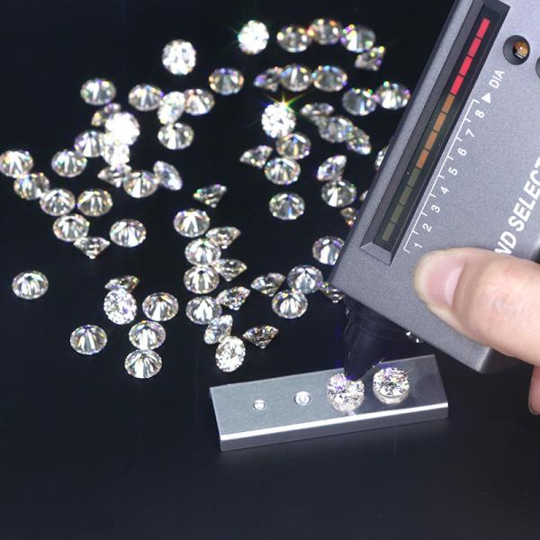 Buy cheap D Color GRA Moissanite Diamond Stone 6.5mm Brilliant Cut Moissanite from wholesalers