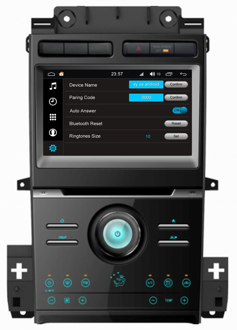 Ouchuangbo car audio stereo navi 200 platform android 8.0 for Ford Taurus 2012 support USB SWC AUX wifi HD video