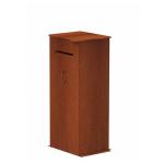 Customized Outdoor Corten Steel Sculpture Metal Letter Box With Polishing Craft