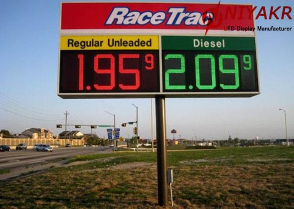 Buy cheap IP 65 Petrol LED Digital Gas Station Price Signs 100000 hours Life Span from wholesalers