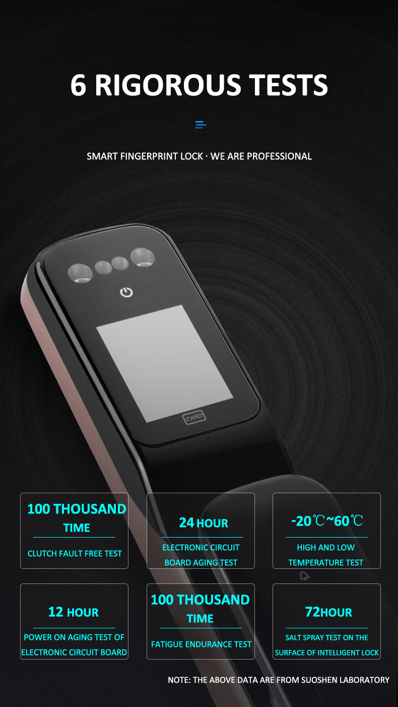 Automatic Fingerprint Wifi Bluetooth App Face Recognition Door Locks
