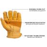 Buy cheap Construction Leather Safety Gloves , Split Leather Work Gloves S - 2XL from wholesalers