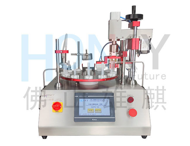 Destop Semi-Auto 10ml Vial Filling And Spray Cap Screwing Capping Machine With Ceramic Pump For Cosmetic Vial Filling