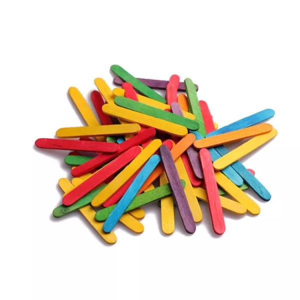 Buy cheap Colorful Birch Wooden Ice Cream Stick Jumbo Craft 93mm 114mm from wholesalers