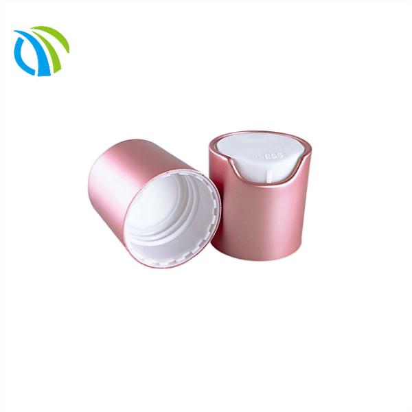 Buy cheap Rose Gold Bottle Disk Top Cap 1oz Bottle 24mm Aluminum 0.12cc from wholesalers