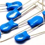 11mm 1000pF Ceramic Disk Capacitor , Small Blue DC 1kv Ceramic Capacitor
