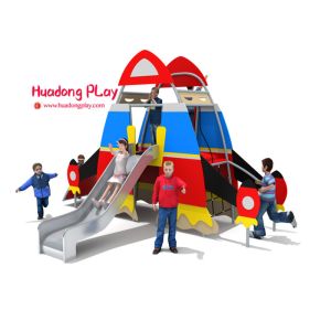 Buy cheap Daycare HDPE Playground  Steel Tube Material 460*370*300cm Wide Color Range from wholesalers