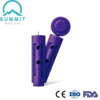 Buy cheap Gamma Sterilized Twist Blood Lancet Needle 30G Purple for Blood Sugar Testing product