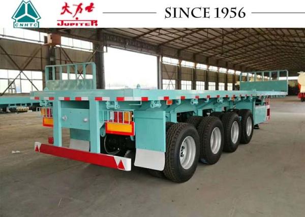 Buy cheap 4 Axle 40Ft Flatbed Trailer For Container Transport from wholesalers