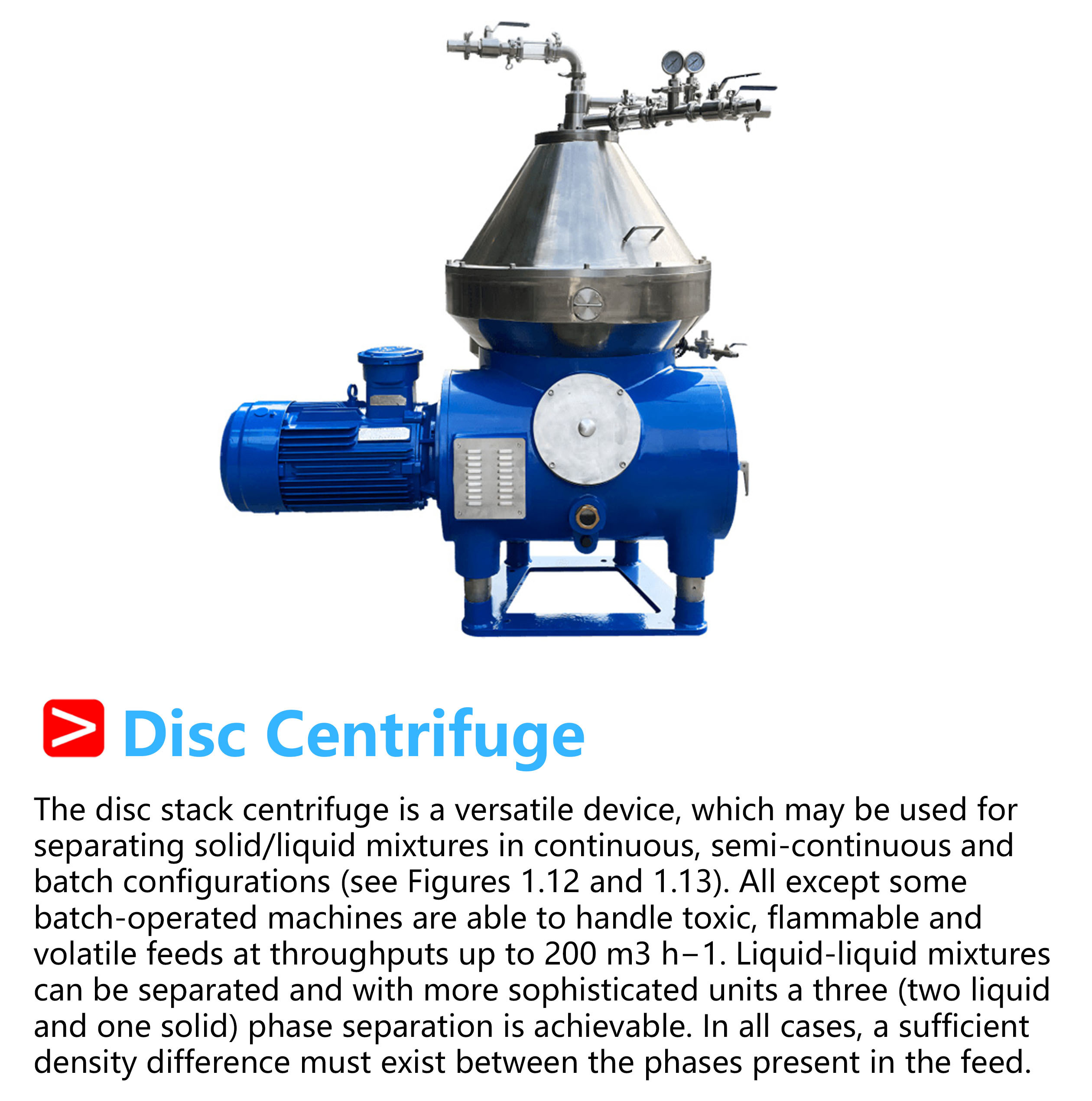 Liquid liquid separation by disc bowl centrifuge disc bowl centrifugation centrifuge