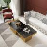 Buy cheap Marble Square Minimalist Combination Coffee Table With Stainless Steel Leg from wholesalers