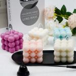Natural Soy Wax Velas Aromatics Cube Bubble Candle Scented Candles Artistic