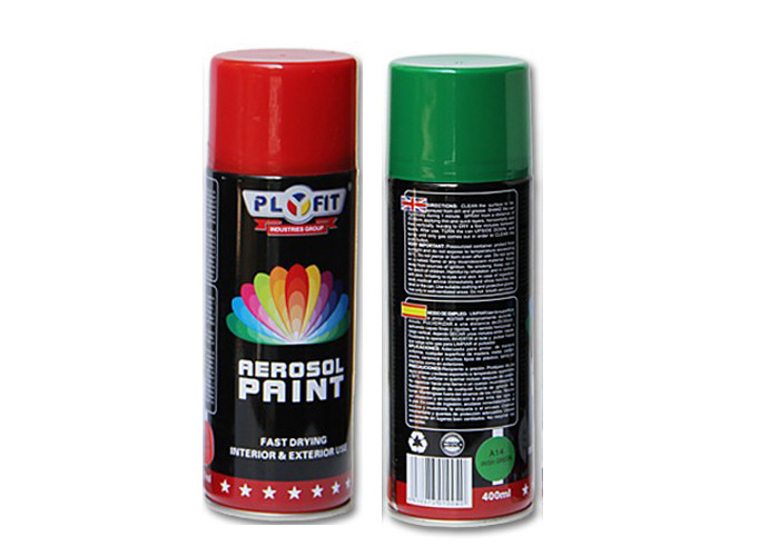 Lemon Yellow Color Acrylic Spray Paint 65x158 MM For Metal / Wood / Glass