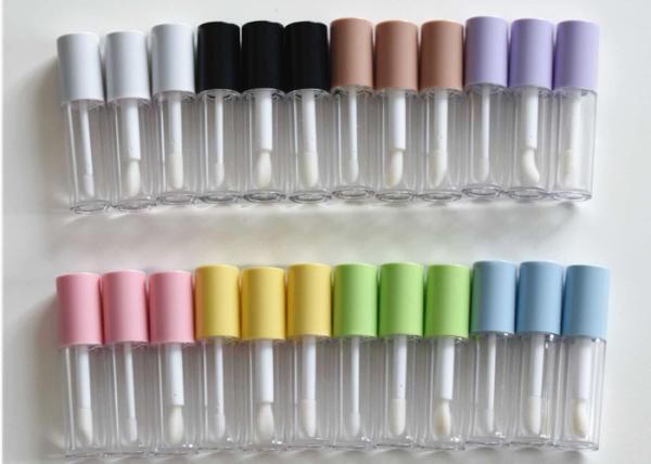 Buy cheap Custom logo 6ml Big Wand Brush Lip Gloss Bottle Pink White Green Empty Lipgloss Tubes from wholesalers