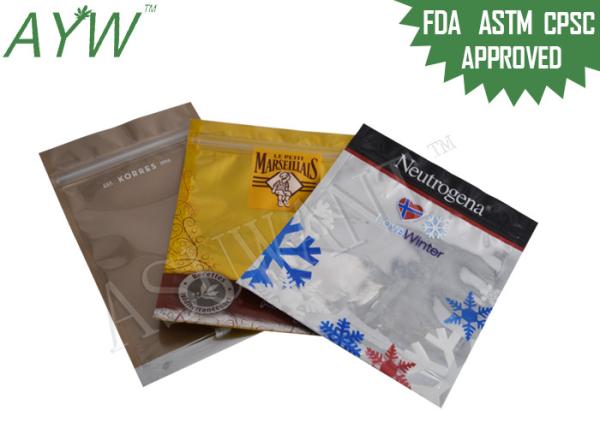 Buy cheap PVC Mylar Foil Mini Pouches Zipper For Korean Cosmetic Facial Mask Storage from wholesalers