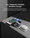 Foldable 3 In 1 Wireless Charging Station 5W For Travel Gift