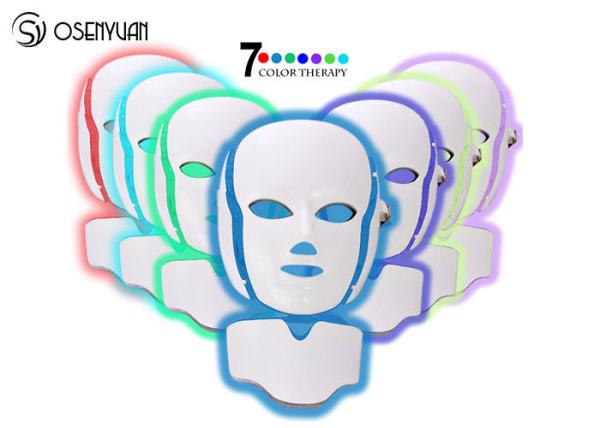 Buy cheap 7 Colors LED Light Therapy Face Mask SPA Facial Rejuvenation / Anti Eye Wrinkles from wholesalers