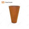 Buy cheap OEM ODM Outdoor Metal Planter , Rusted Metal Planter Boxes Corten Steel from wholesalers