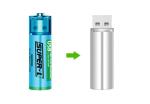 Full high capacity USB rechargeable 1.5V 1000mAh li ion battery No. 5 AA battery