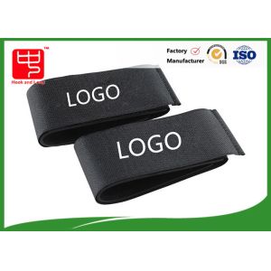 Buy cheap Custom printed black touch tape  fastener straps 460 * 50 mm from wholesalers