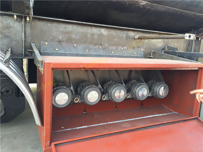 FUWA axle petrol fuel tanker semitrailer stainless steel tank trailer sale