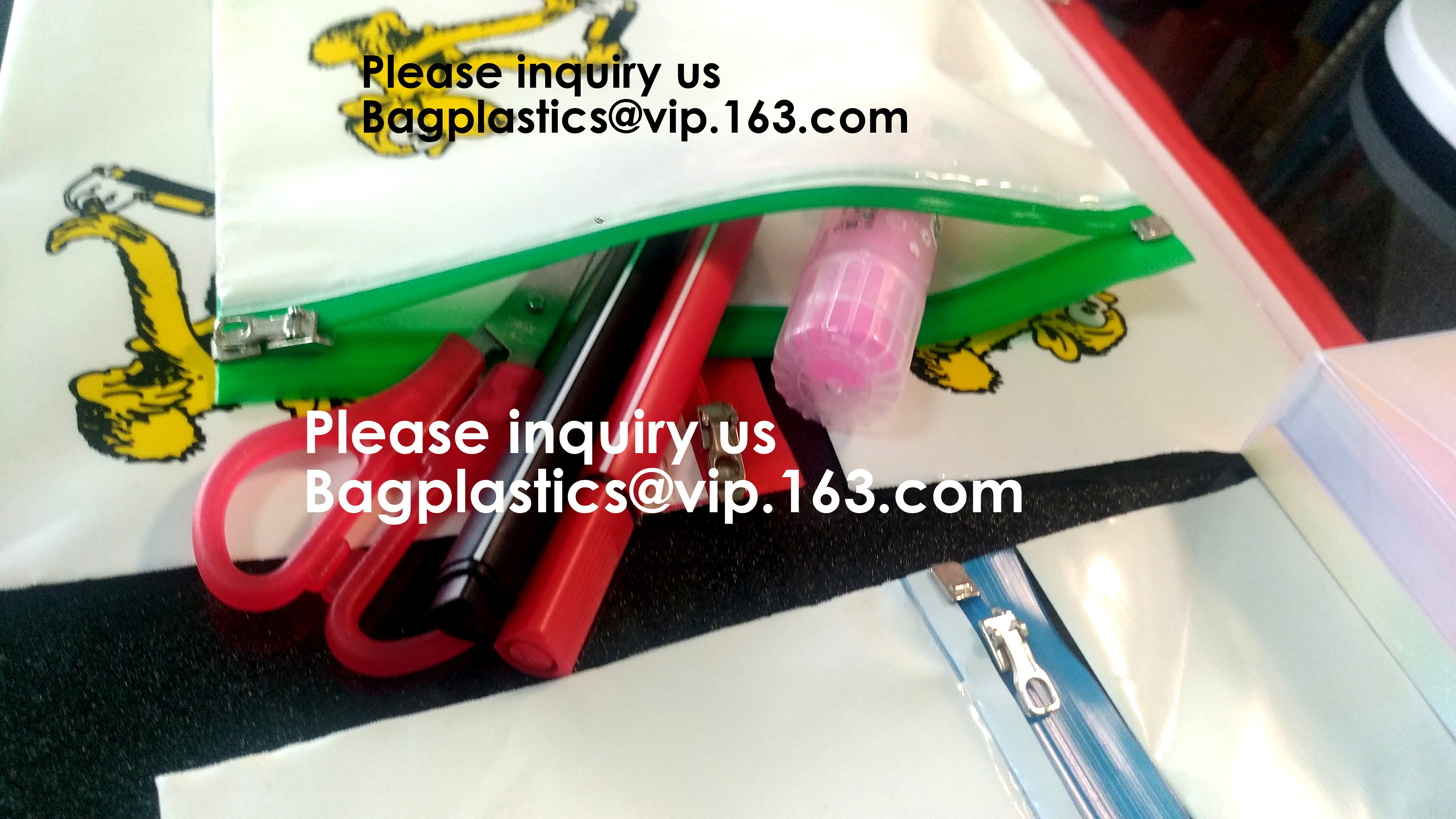 Waterproof Clear Plastic File Document File Bag For Bill Invoice Note File,Zip Plastic EVA Bags Blank Packaging Pouch