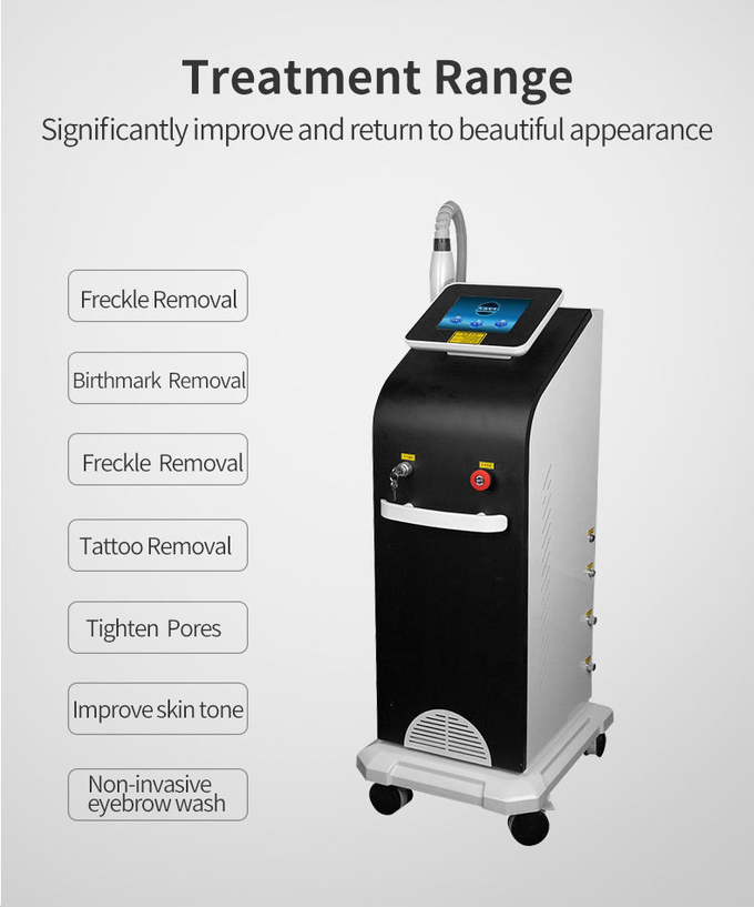 1064nm 532nm Picosecond Laser Tattoo Removal Machine Permanent Carbon Peeling