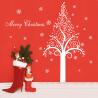 Buy cheap Christmas Tree David'S Deer Christmas Wall Stickers PVC Bedroom Decoration from wholesalers