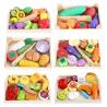 Buy cheap Montessori 9.5cm Wooden Cutting Fruit Magnetic Vegetable Toy from wholesalers