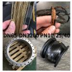 Round Single Sphere Expansion Joint Rubber DN25 DN3000 Flange Stainless Steel
