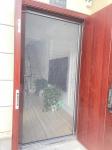 Trackless Fiber Gray Net Folding Mosquito Screen Door 200*280cm