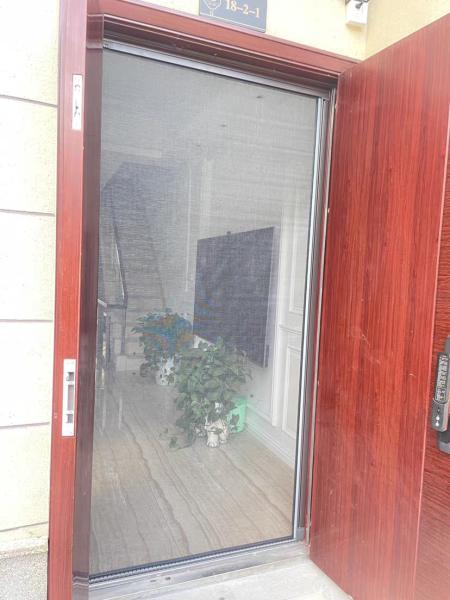 Buy cheap Trackless Fiber Gray Net Folding Mosquito Screen Door 200*280cm from wholesalers