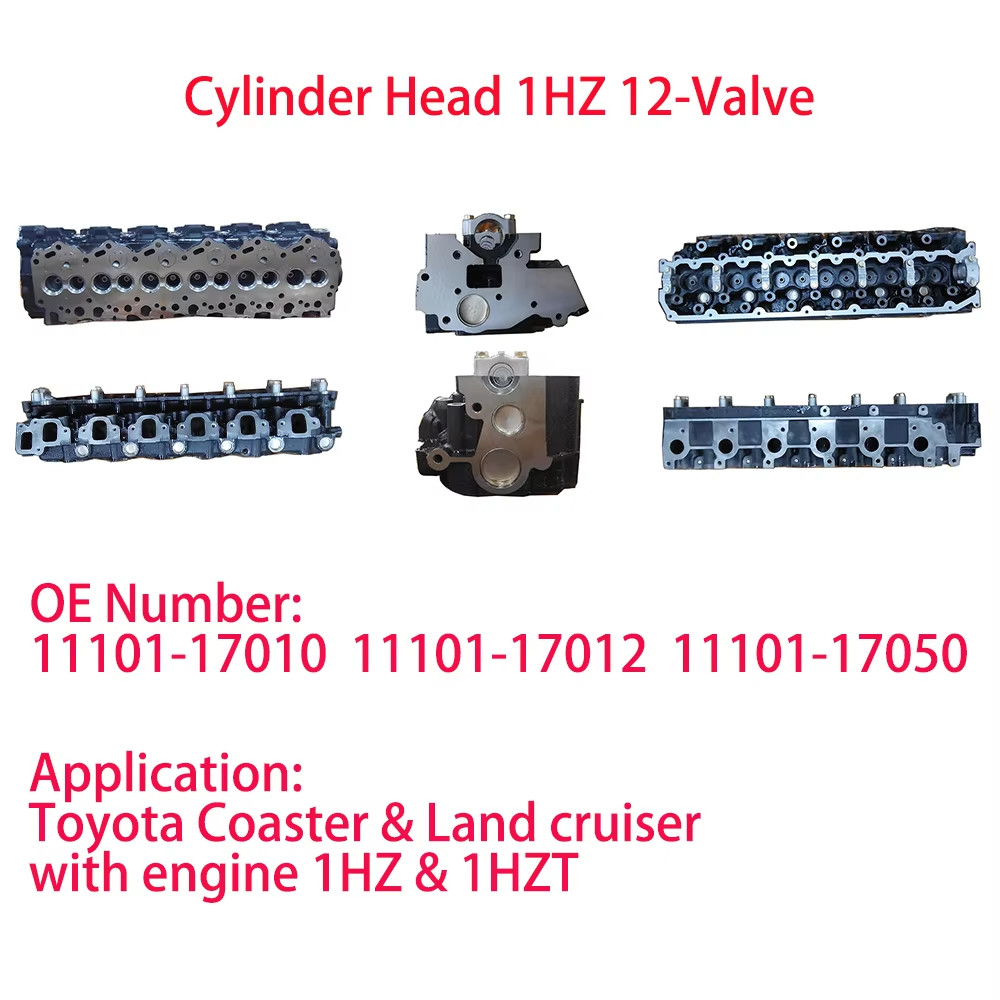 Toyota 1HDT 1HDFT Cylinder Heads For Coaster & Land Cruiser Toyota 1HZ 1KZTE 2L 2L-TE Cylinder Heads For 4Runner, Hiace, Hilux