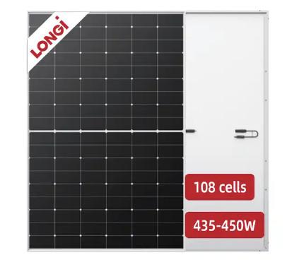 Buy cheap 450w Miniature Solar Panels LR4-72HPH-450M 166mm Longi LONGI 25 Years Warranty from wholesalers