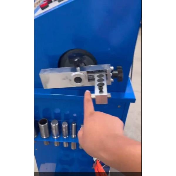 Additional view of hydraulic hose crimping machine