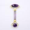 Buy cheap 100% Natural Jade Crystal Roller Amethyst Facial Massage Beauty Roller from wholesalers