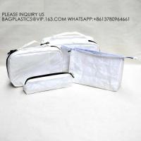Buy cheap New Fashion Style Untearable Tyvek Zipper Cosmetic Bag New style quality black product
