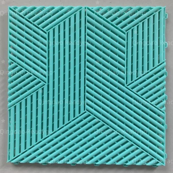 Buy cheap 25PCS Grooved Plastic Garage Floor Tile Interlocking Vinyl Floor Tiles Garage from wholesalers