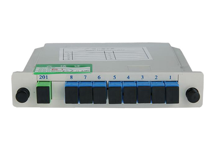 1x8 SC UPC Fiber Optical Cassette PLC Splitter in Fiber optic box