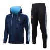 Buy cheap Long Drawstring Football Training Tracksuit Sky Blue Jacket Set from wholesalers