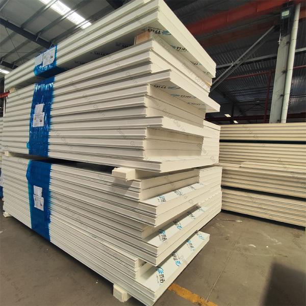 Buy cheap White Cold Room Panel Rock Wool Sandwich Exterior Wall Sandwich Panel from wholesalers
