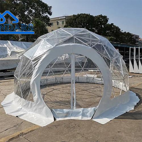 Buy cheap Outdoor Luxury Transparent Igloo Roof Glamping PVC Geodesic Dome Hotel Tent from wholesalers