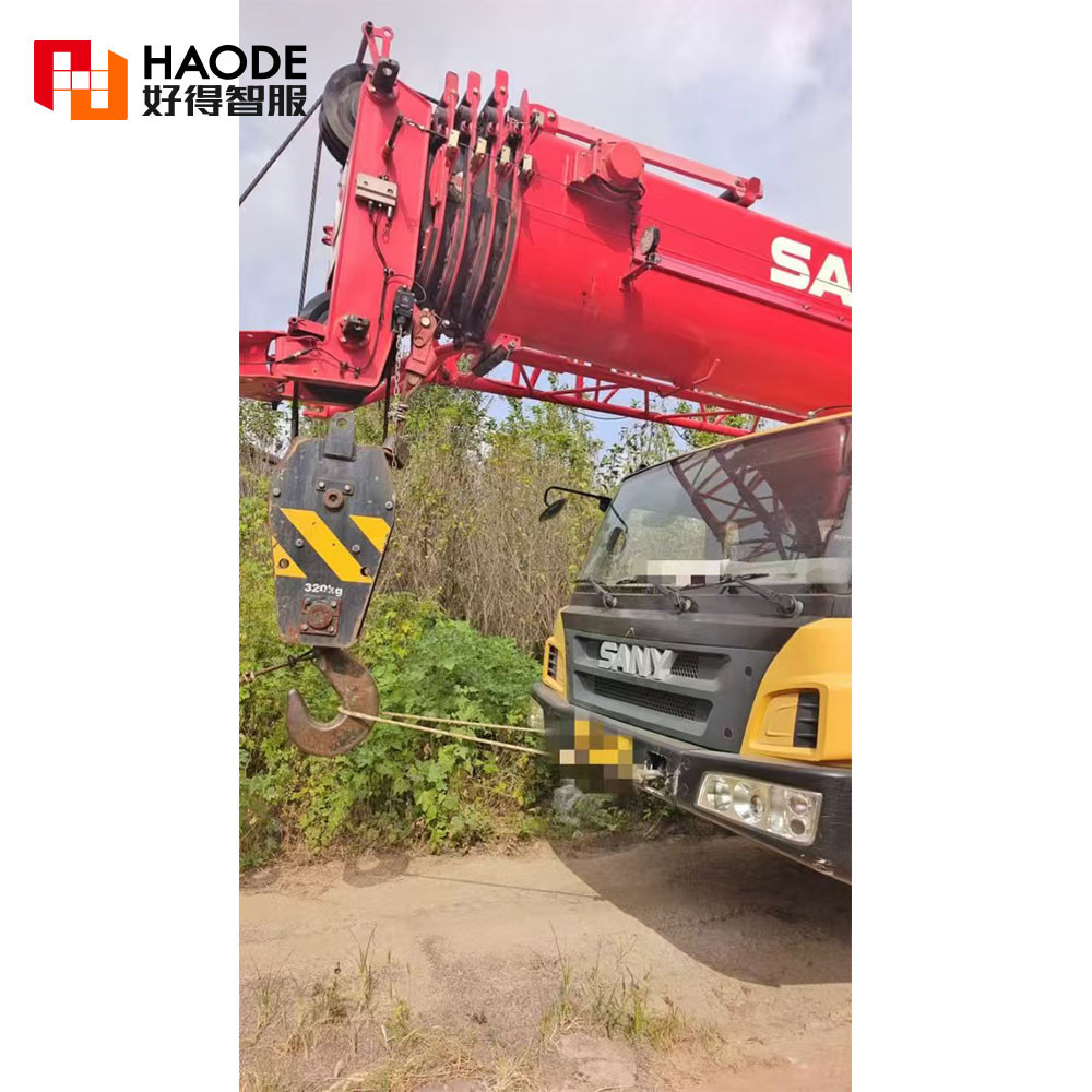 Hydraulic Control System Top Brand Used Sany 4 Sections Booms 25 Ton Loading Capacity Truck Crane Stc250c5 on Sale