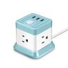 Buy cheap Extension Socket 250V 10A 2 USB Ports Universal Travel Mobile Multiple Plug Cable 1.8M from wholesalers