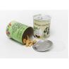 Buy cheap 73mm Diameter Round Kraft Paper Composite Cans for Food Packaging Nuts from wholesalers